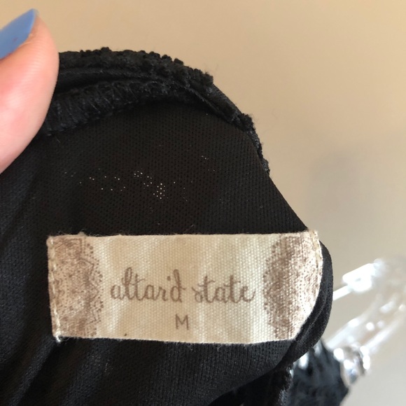 Altar’d State Black Embroidered High Neck Dress - Picture 8 of 10